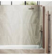 Шторка на ванну Maybahglass MGV-598-2 60x140, профиль бронза, стекло прозрачное