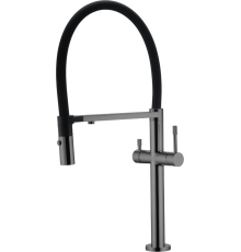 Смеситель для кухни Boheme Uno 115-SGM shine gun metal
