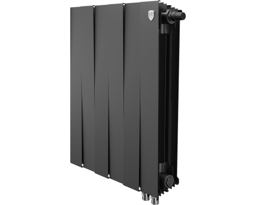 Радиатор биметаллический Royal Thermo Piano Forte 500 VDR80 6 секций, межосевое расстояние 8 см, noir sable