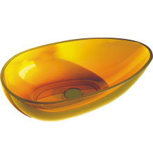 Раковина Abber Kristall AT2811 amber, желтая