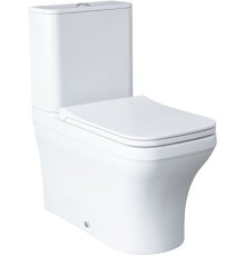Унитаз-компакт Allen Brau Infinity 4.21012.20 безободковый, с микролифтом, белый глянец
