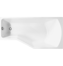 Акриловая ванна Marka One Convey R 170x75 см, с ножками, асимметричная