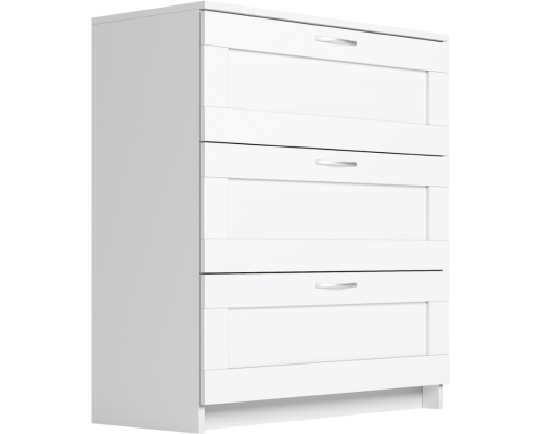 Комод Шведский стандарт Сириус 78х94 белый, 3 ящика