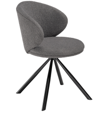 Стул Woodville Solomon gray, ножки black
