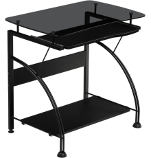 Компьютерный стол Woodville Glen 80x52 см, black