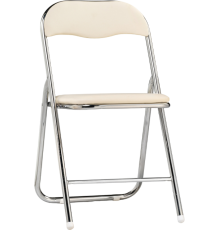 Стул Woodville Fold 1 beige, ножки chrome