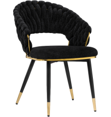 Стул Woodville Rakel gray, ножки gold