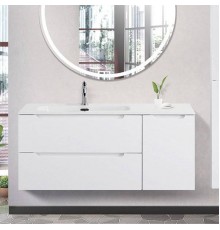 Тумба под раковину BelBagno Etna 120 L 2 ящика, дверца, bianco lucido