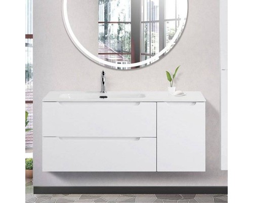 Тумба под раковину BelBagno Etna 120 L 2 ящика, дверца, bianco lucido