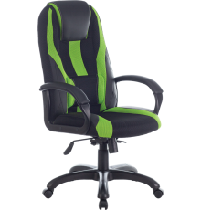 Игровое кресло BRABIX Rapid GM-102 черное, зеленое