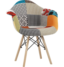 Кресло Stool Group Eames DSW пэчворк