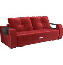 Диван Mebel-Ars Мальтида бархат красный star velvet 3 dark red