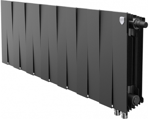 Радиатор биметаллический Royal Thermo Piano Forte 300 VDR80 14 секций, межосевое расстояние 8 см, noir sable