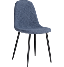 Стул Woodville Lilu dark blue, ножки black