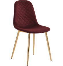 Стул Woodville Dabl wine red, ножки gold
