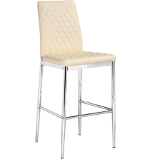 Барный стул Woodville Teon beige, ножки chrome