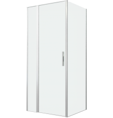 Душевой уголок Allen Brau Priority 90x80, профиль серебро браш, стекло прозрачное