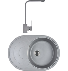 Комплект Мойка кухонная Wisent MWR760-29 грэй + Смеситель WP49-098-6-29 грэй