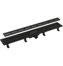 Душевой трап (лоток) AlcaPlast APZ19 APZ19BLACK-650 с решеткой и опорами