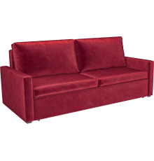 Диван Mebel-Ars Поло бархат красный star velvet 3 dark red