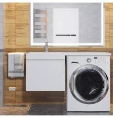 Мебель для ванной комнаты Uperwood Magenta 50 L под стиральную машину, подвесная, белая, с ящиком