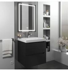 Мебель для ванной комнаты Uperwood Tanos New 50 подвесная, черная