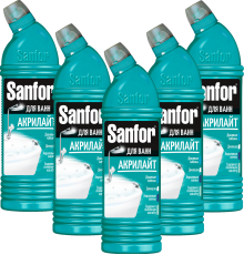 Набор Sanfor Средство для ванн Sanfor Акрилайт 0,75 л, 5 шт
