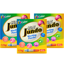 Набор JUNDO Color стиральный порошок маракуйя 1.1 кг, 3 шт.