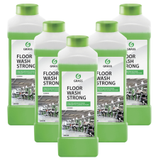 Набор Grass Средство для мытья пола Grass Floor Wash Strong щелочное, 1 л 5 шт