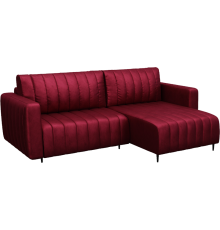 Угловой диван Mebel-Ars Флорент бархат красный star velvet 3 dark red