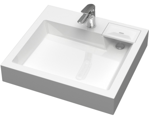 Раковина Reflection Delta RX6055DE 60x55 см, белый, с кронштейнами