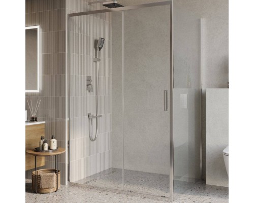 Душевой уголок BelBagno Luce AH-1-130/100-C-Cr стекло прозрачное
