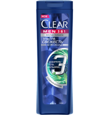 Шампунь Clear Men Ультра свежесть для всех типов волос, 3 в 1, для ежедневного применения, 400 мл