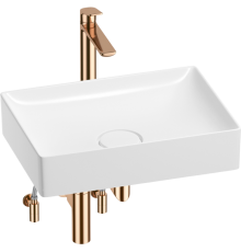 Комплект Wellsee Pure BY Wellsee 201004419 глянцевый белый, розовое золото, 5 в 1