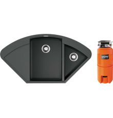 Комплект Мойка кухонная Omoikiri Sakaime 105C-PL платина + Измельчитель Nagare slim 500