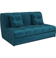 Диван Mebel-Ars Барон №2 бархат сине-зеленый star velvet 43 black green