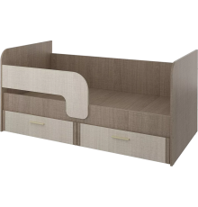 Детская кровать Stolline Юта СТЛ.359.11 164х87 см, крослайн латте, крослайн карамель