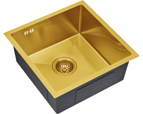 Мойка кухонная S.K.Sanitary SKS 4444 BRONZE с сифоном