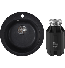 Комплект Мойка кухонная Reflexion Core RX1350СL уголь + Измельчитель Bone Crusher BC 910-AS