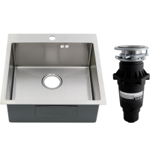 Комплект Мойка кухонная Melana R5050H сатин + Измельчитель Bone Crusher BC 810-SL Slim Line