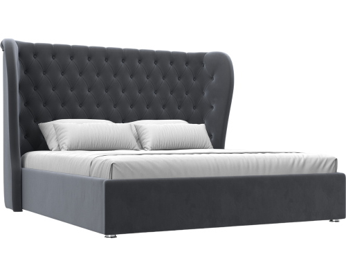Кровать Лига Диванов Далия 180 велюр серый