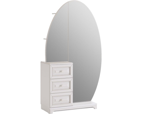 Шкаф Mebelson Белла SMB-15 комбинированный, белый, джелато софт