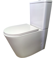 Унитаз-компакт Teymi Solli T40203 с микрофлитом, безободковый, белый