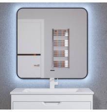 Зеркало Uperwood Modul 80х80, с подсветкой, с подогревом, холодная подсветка, черное