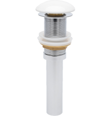 Донный клапан для раковины AQUAme AQM7002-0W без перелива, белый