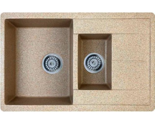 Мойка кухонная Whinstone Гурон 1 1/2B 1D бежевый