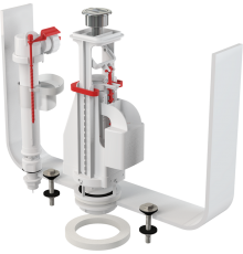 Механизм смыва для бачка AlcaPlast SA08AS 1/2" CHROM