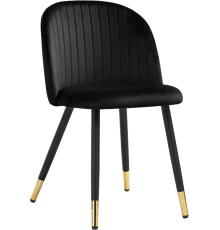 Стул Woodville Gabi black, ножки black, gold