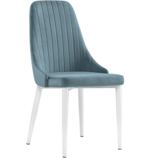 Стул Woodville Kora light blue, ножки white