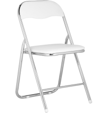 Стул Woodville Fold 1 white, ножки chrome